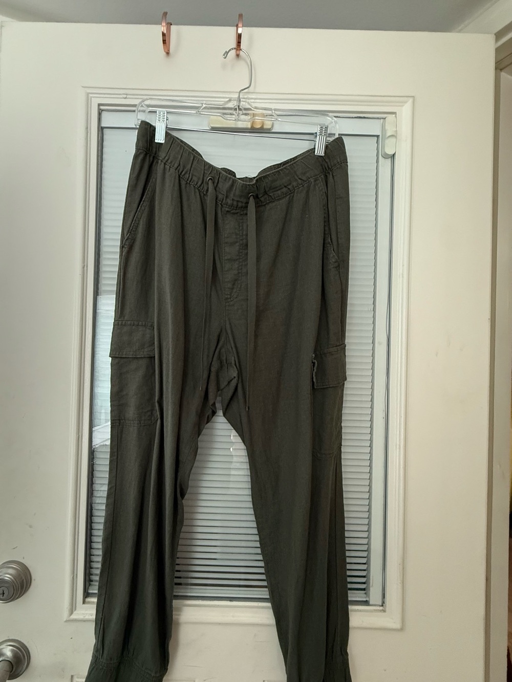 St. John's Bay Olive Cargo Pants with Drawstring